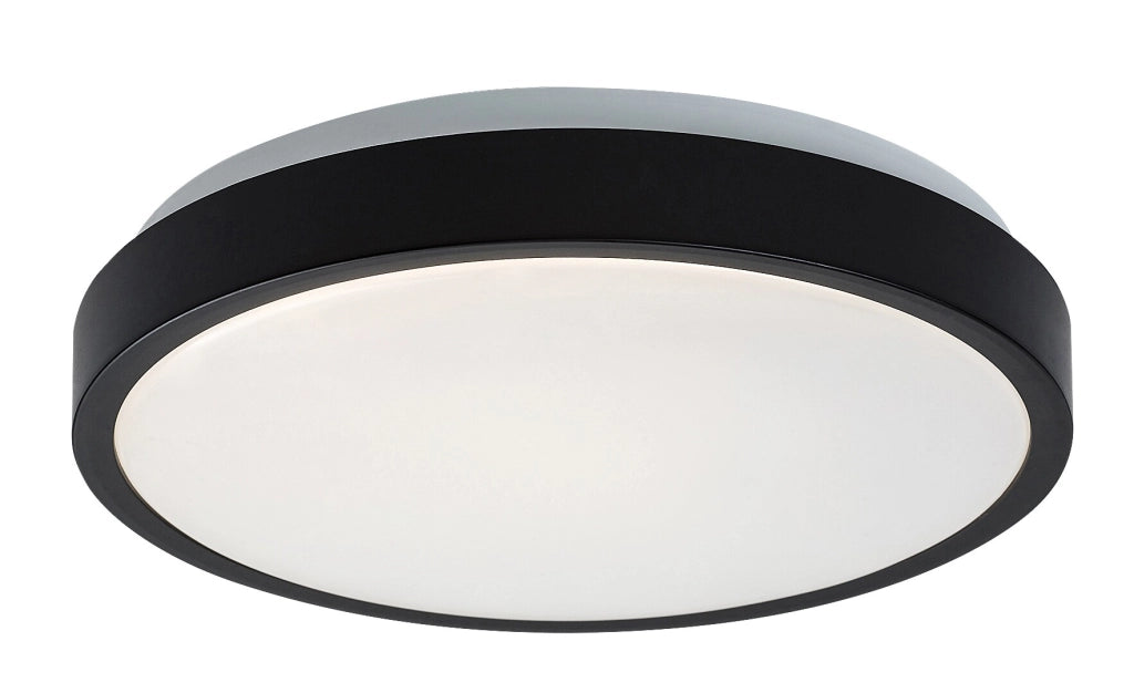 Plafoniera bagno Rabalux Samira Ø25 nero IP44 LED 18W