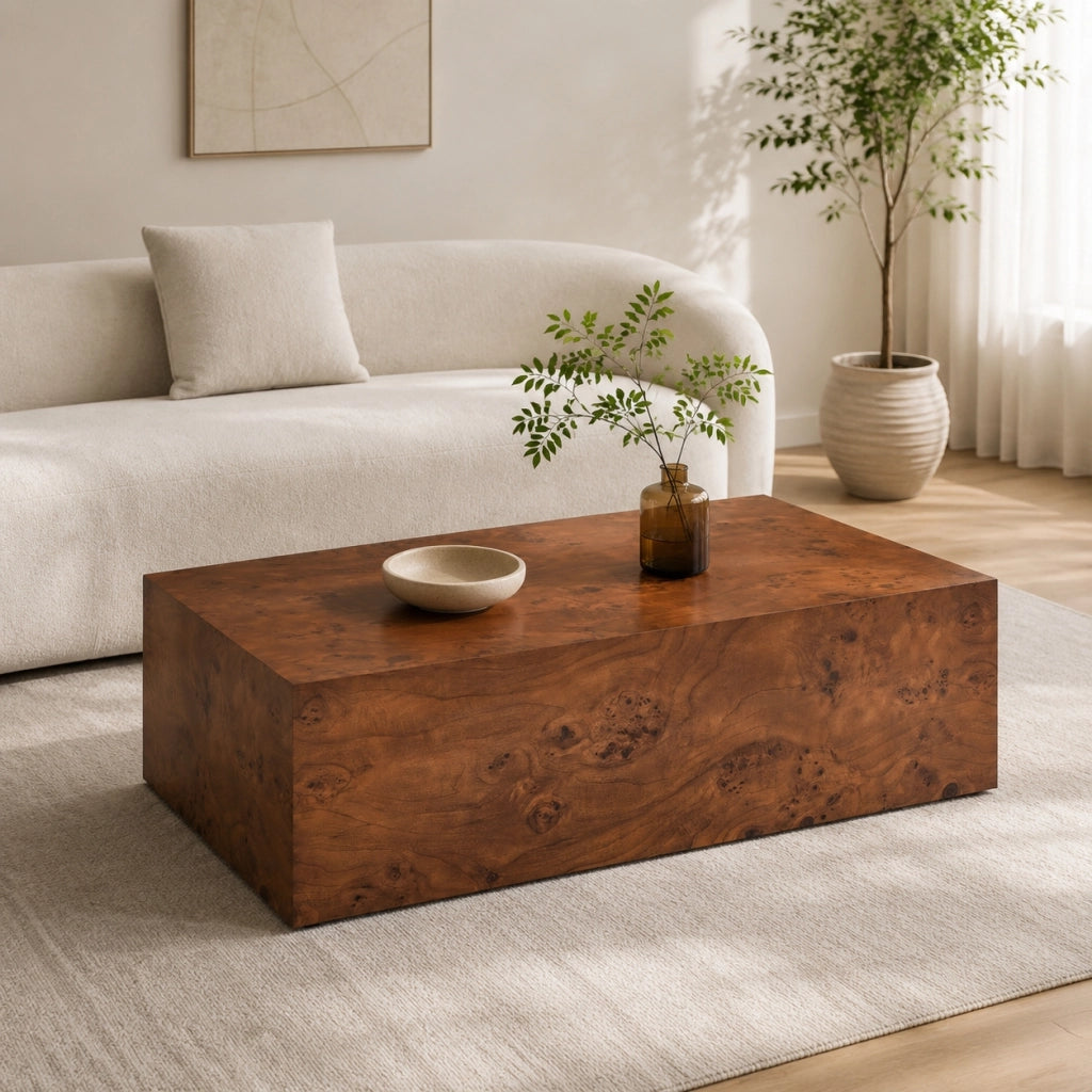 Tavolino da caffè versatile in MDF noce