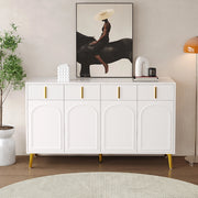 Buffet 4 porte 4 cassetti - Xylo - MDF bianco laccato