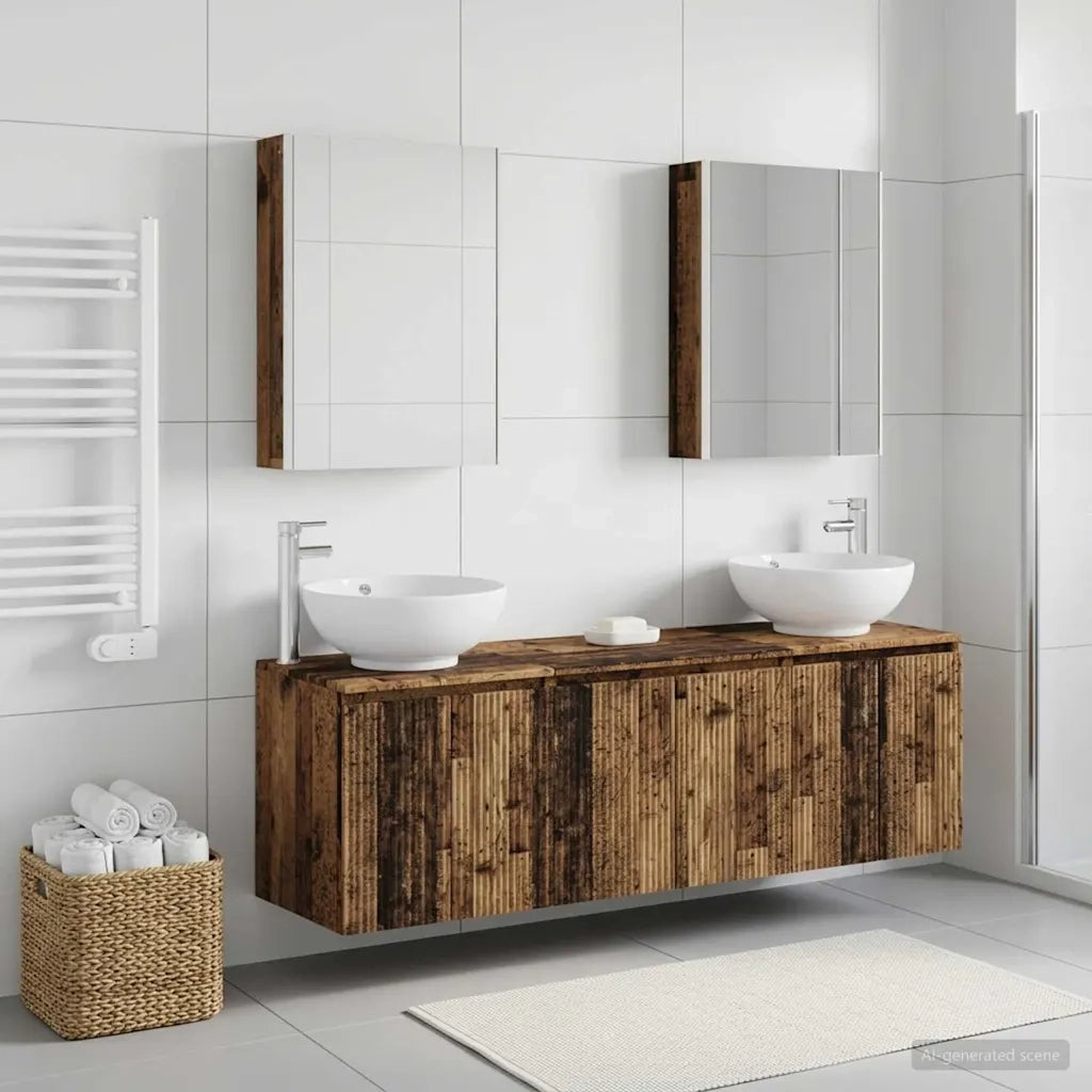 Set di Armadi da Bagno 5 pcs Legno antico Legno ingegnerizzato 3406493