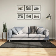 Tappeto a Pelo Lucido Lungo ISTAN Effetto Antracite 120x170 cm 375640