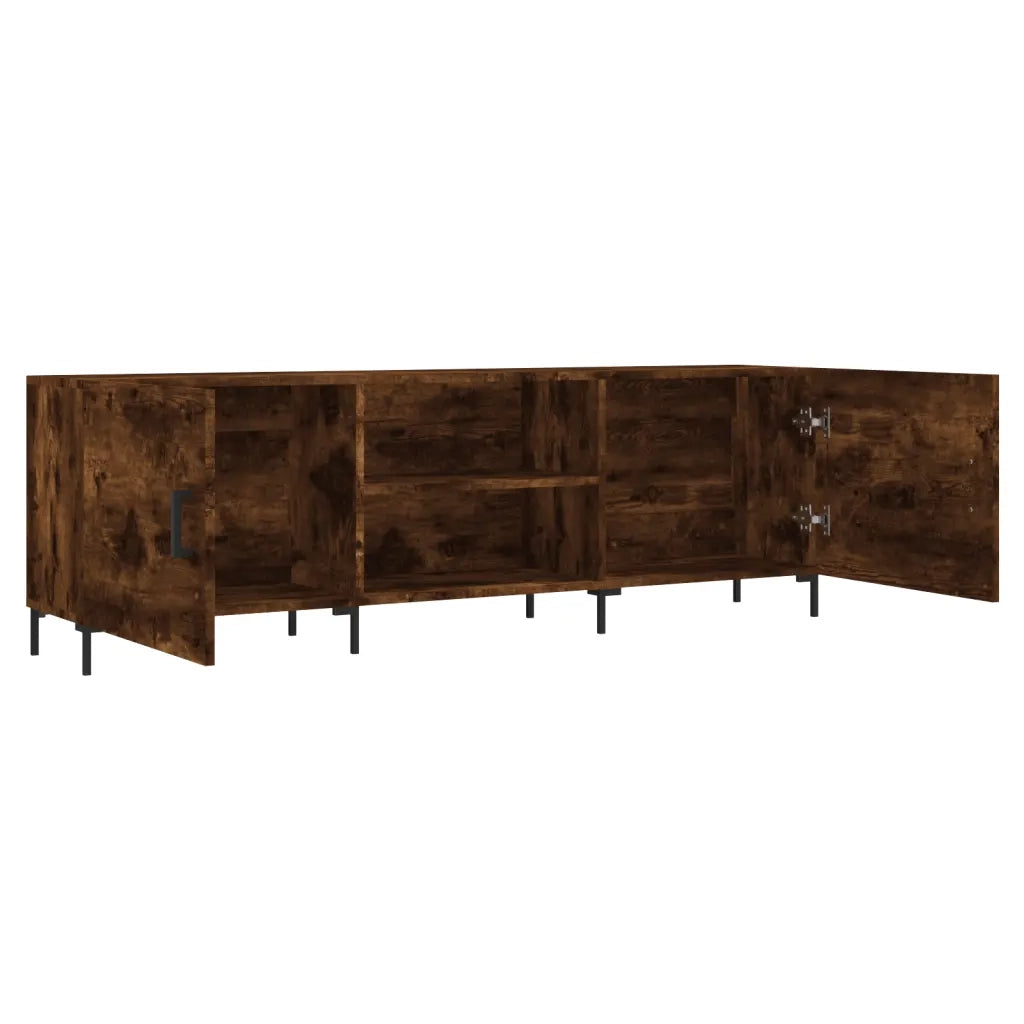 Mobile Porta TV Rovere Fumo 150x30x50 cm in Legno Multistrato 829105