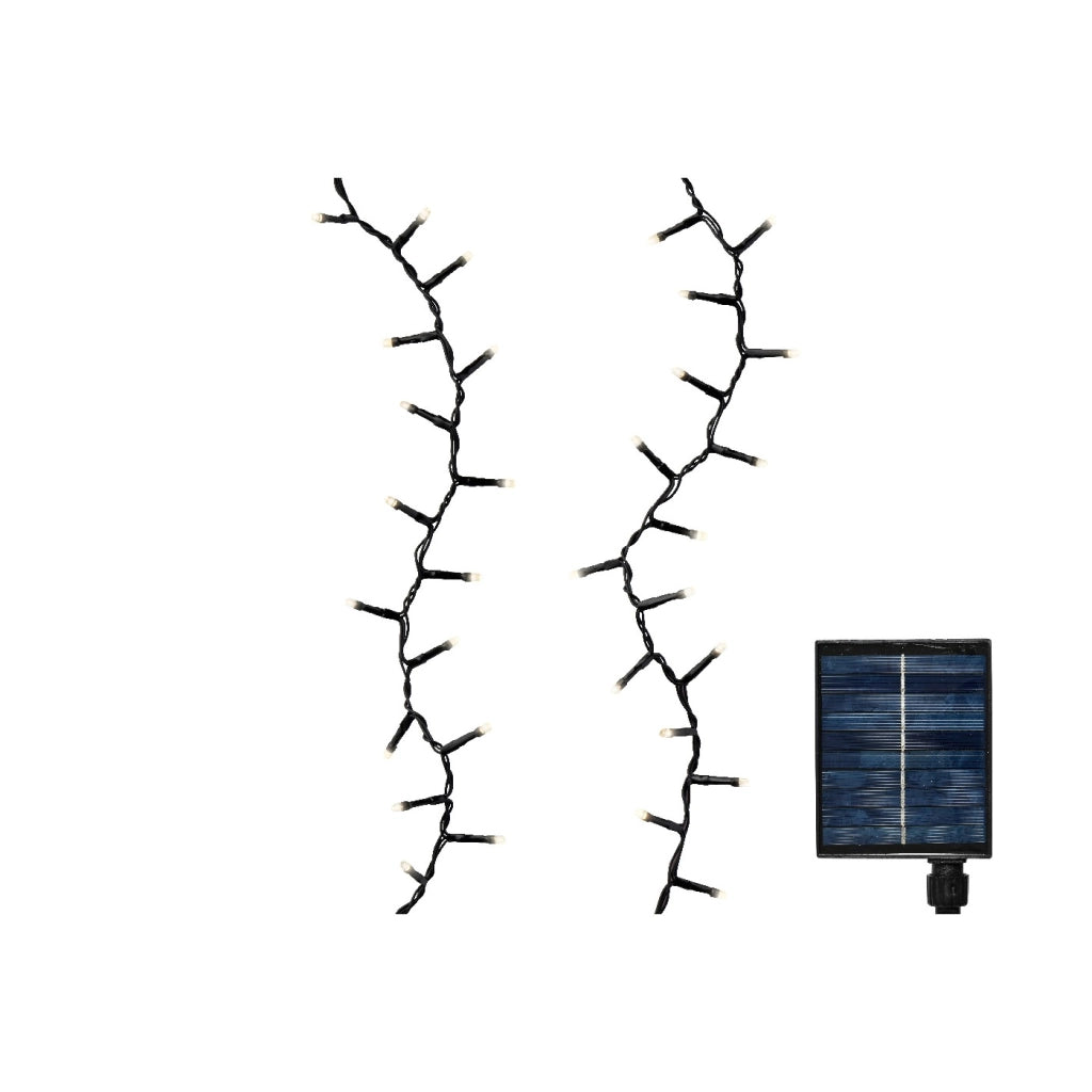 Luci Solari Compact Light nero/bianco caldo 2250cm 8Funz OUT