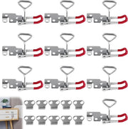 10 pezzi di chiusura cassetti chiusura cassa chiusura a click chiusura a leva chiusura a leva regolabile chiusura a parete per cassetti chiusura a gomito per cassetti portata 100 kg