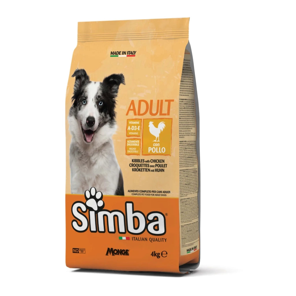 CROCCHETTE PER CANI 'SIMBA' pollo - kg 4  - MONGE