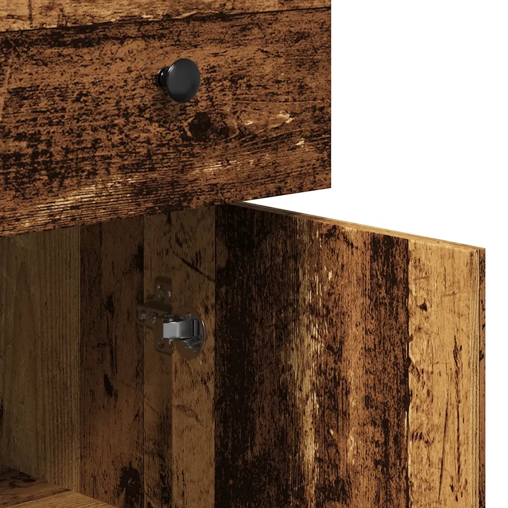 vidaXL Credenza Legno Antico 70x30x80 cm in Legno Multistrato