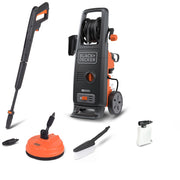 Black+Decker Idropulitrice BXPW2000PE ad Alta Pressione, con Patio Cleaner e Spazzola Fissa, per Auto ed Esterni Casa (150 bar, 460 l/h, 2000 W)