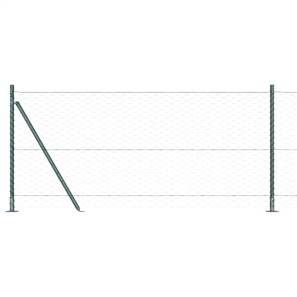 Palo della recinzione Verde 100 x 0,8 m (maglia da 50 mm)