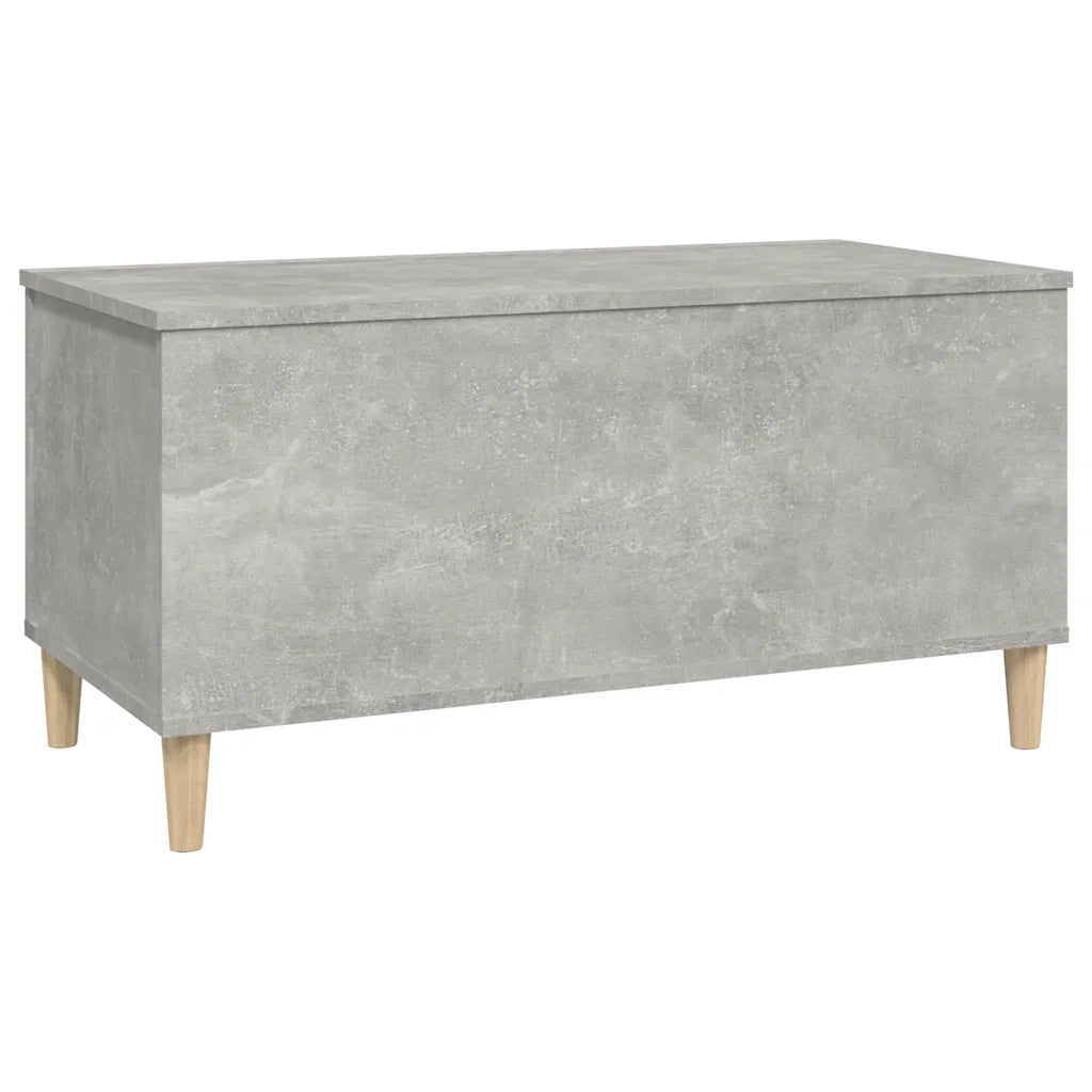 Tavolino Salotto Grigio Cemento 90x44,5x45 cm Legno Multistrato cod mxl 26953