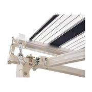 Easycomfort Tenda da Sole a Bracci 2.5x2m Avvolgibile Manuale in Alluminio e Poliestere Blu e Bianco