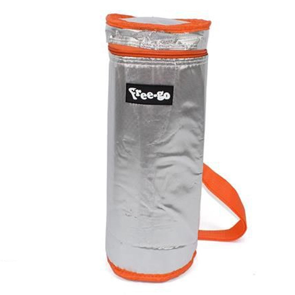 Trade Shop - Borsa Porta Bottiglia Frio Termico Metallizzato 2 Litri Per Sport Mare Viaggi -