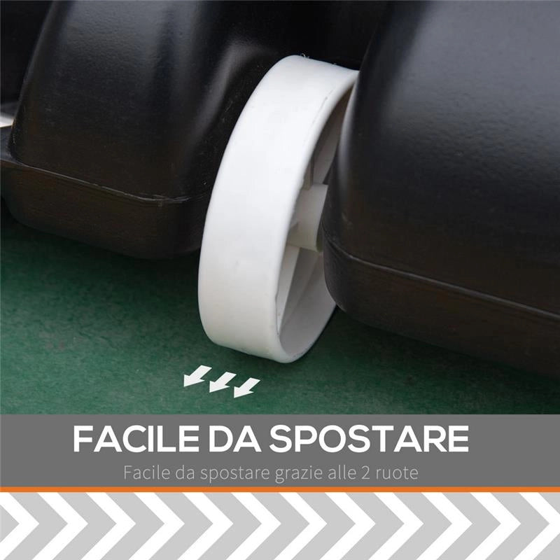 CANESTRO BASKET PER BAMBINI E ADULTI CON TABELLONE IN PVC REGOLABILE 210-260 CM