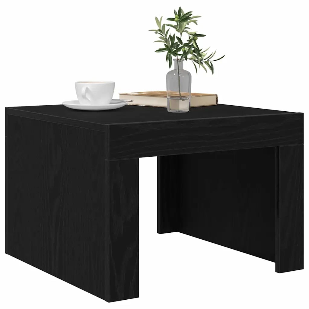 Tavolino da salotto Rovere Nero 50 x 50 x 35 cm 875033