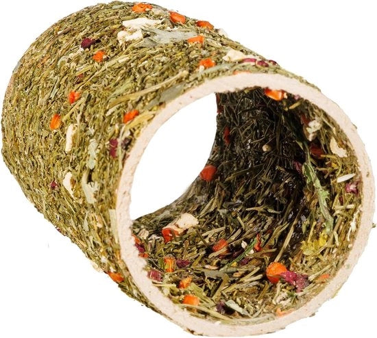 Tunnel con Verdure per Conigli, Hamsters e Cavi - Fieno, Ghiottoni e Accessori Inclusi