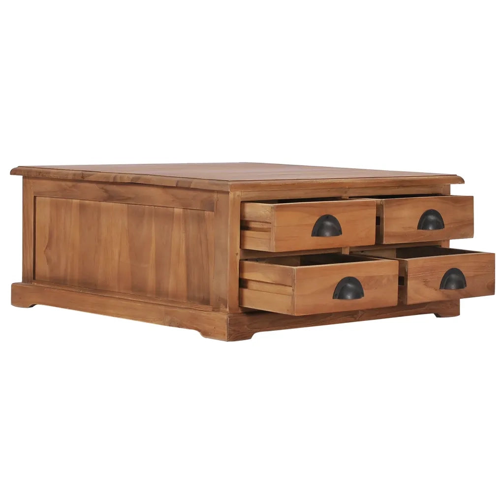 Tavolino da CaffÃ¨ 68x68x30cm in Legno Massello di Teak  cod mxl 59817