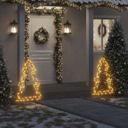 Decorazione Luminosa Natalizia con Picchetti Albero 115LED 90cm 357718
