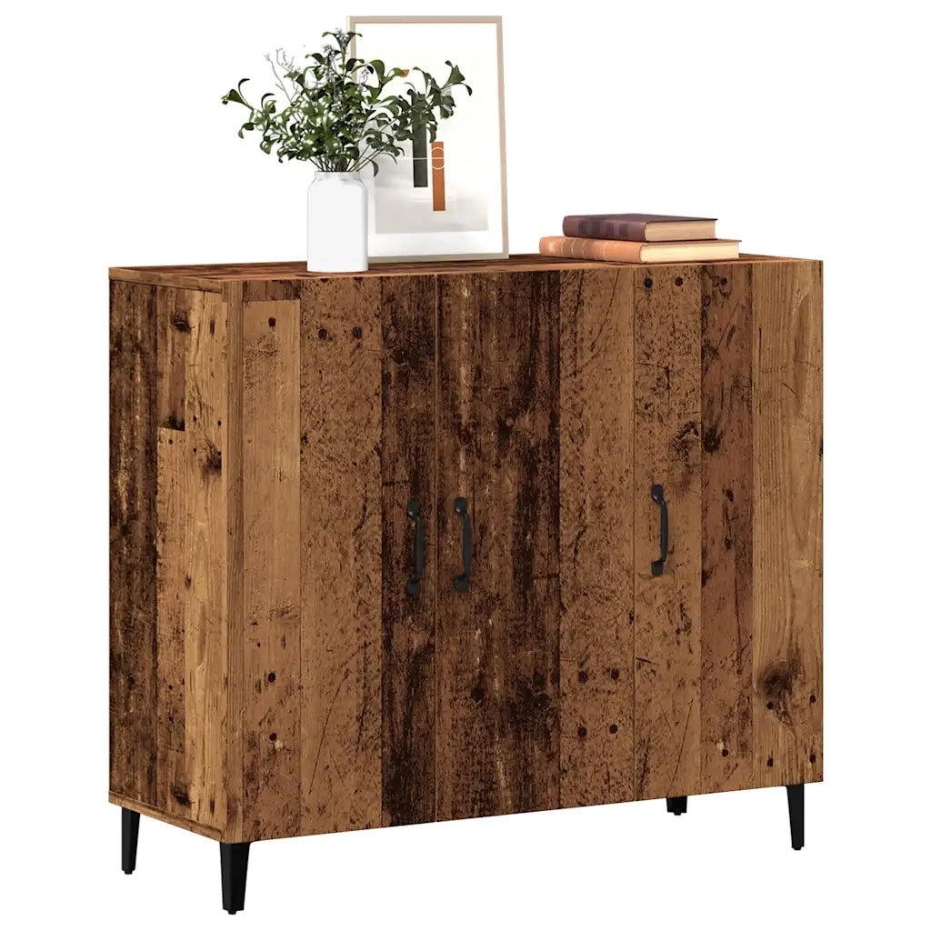 Credenza Legno Antico 90x34x80 cm in Legno Multistrato 856892