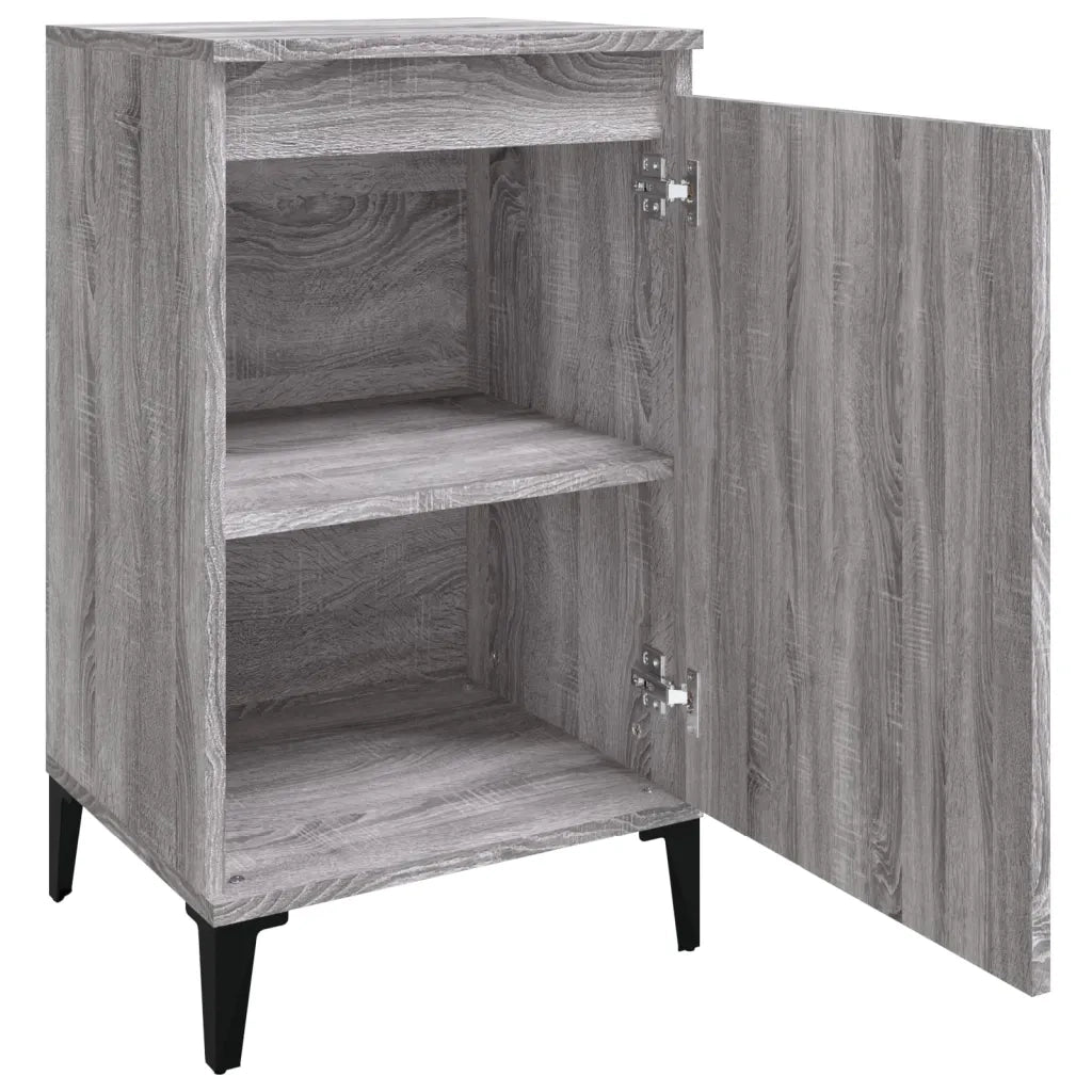 Comodini 2 pz Grigio Sonoma 40x35x70 cm in Legno Multistrato 819657
