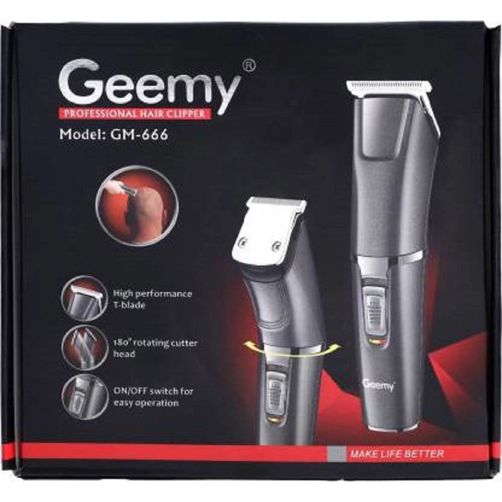 Trade Shop - Tagliacapelli Elettrico Rasoio Professionale A Batteria Testina Rotante Gm666 -