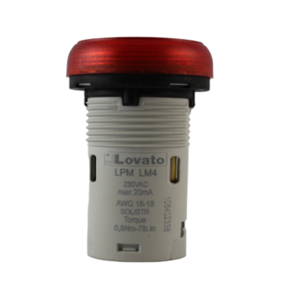 Spia led monoblocco rossa 230VCA Lovato Electric