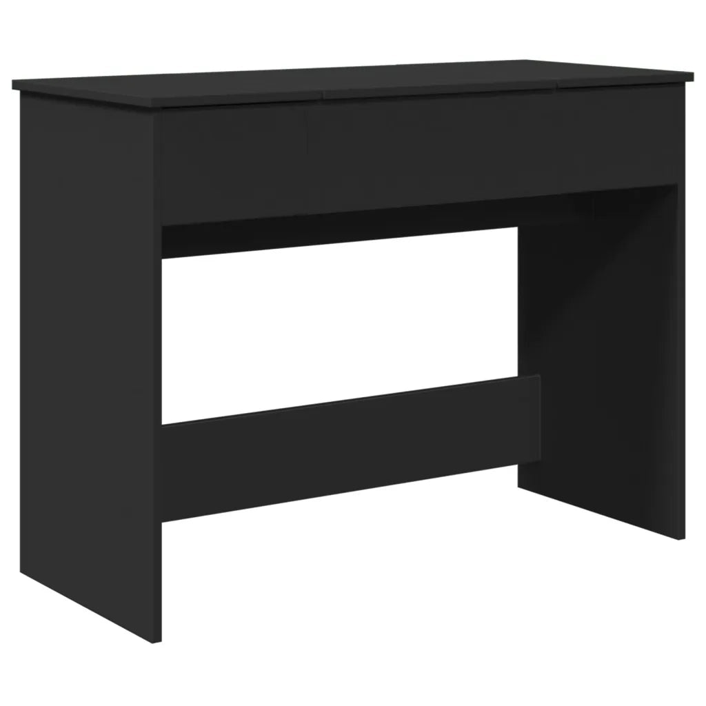 Toeletta | Tavolo da Trucco con Specchio Nero 100x45x76 cm