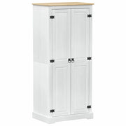 Armadi con lo scaffale Bianco 76 x 50 x 170 cm Pino massello CFW8459156