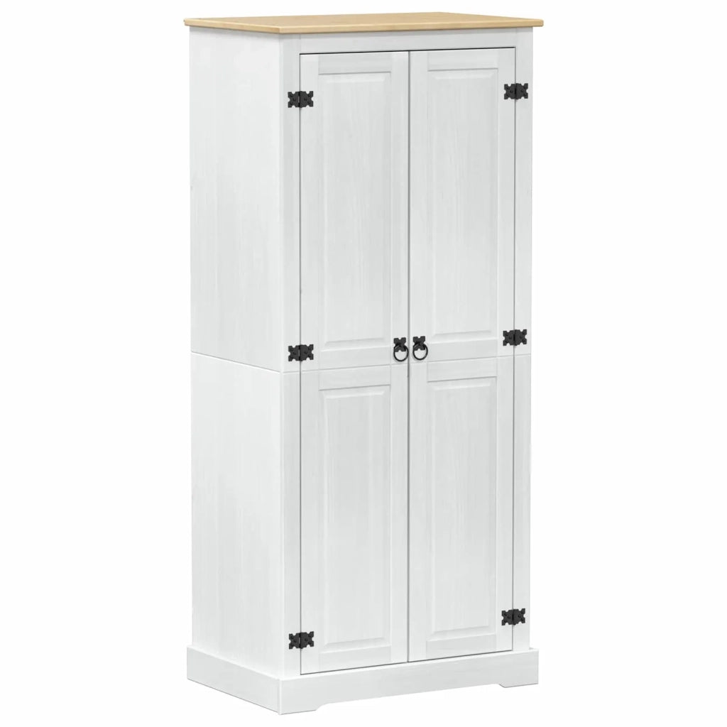 Armadi con lo scaffale Bianco 76 x 50 x 170 cm Pino massello CFW8459156