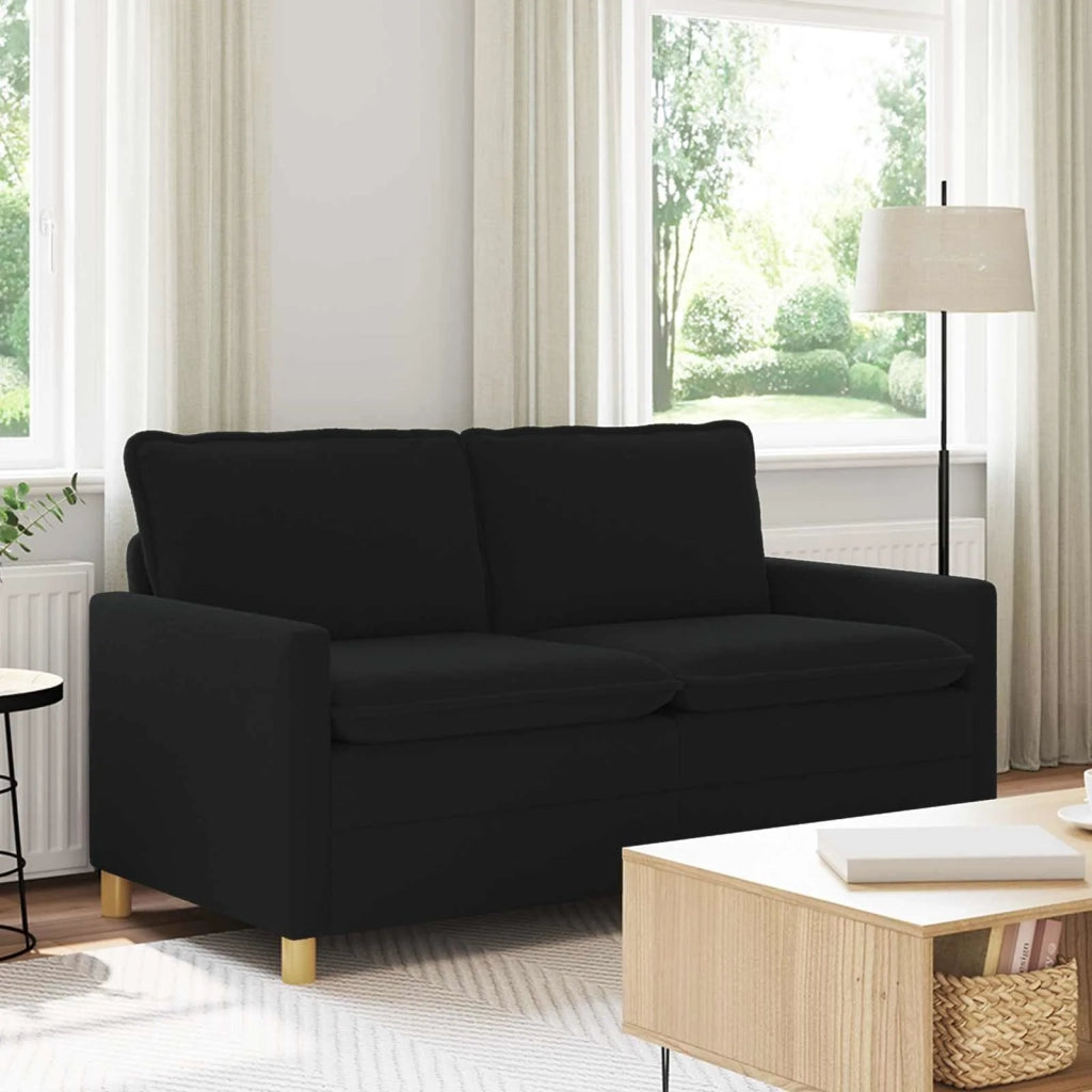 Divano Nero 156 x 81 x 87,5 cm Tessuto