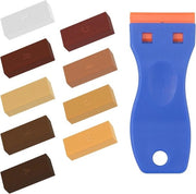 Set di riparazione di lastre - 10 pezzi - cera dura - PVC vinile - pavimento in legno - pavimento in piastrelle - kit di cera - riparazione di graffi e buchi.