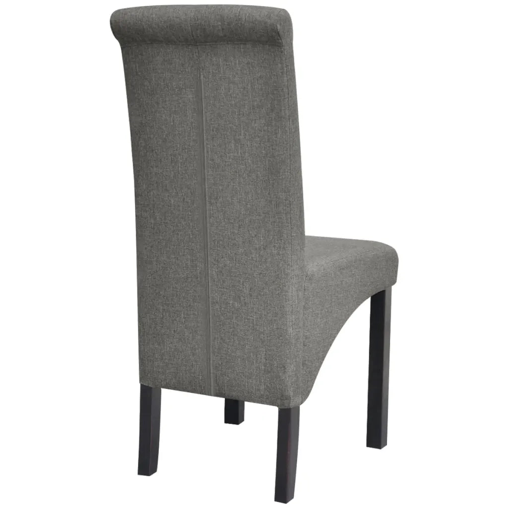 Sedie da Pranzo 2 pz Grigio Chiaro in Tessuto 242222