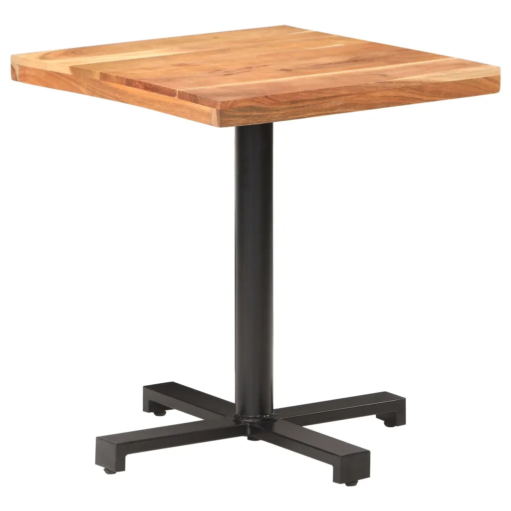 Tavolino da Bistrot Quadrato 70x70x75 cm in Massello di Acacia 320278