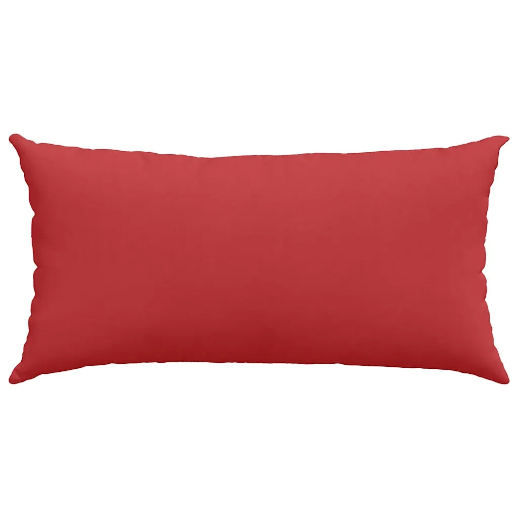 Cuscini da Divano 2 pcs Rosso 80 x 40 cm Tessuto