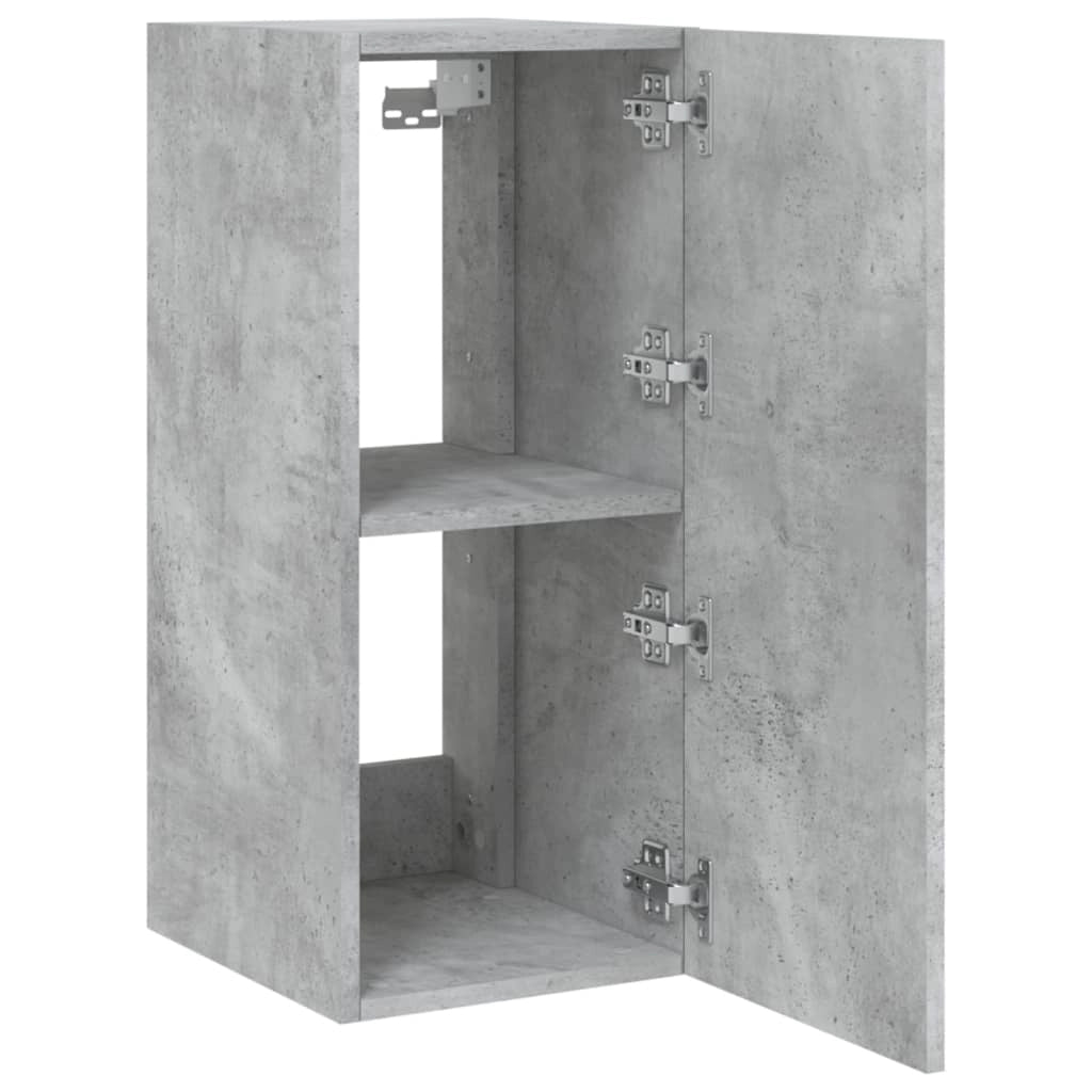 Mobile TV multimediale mensola TV credenza mobile TV sala da pranzo soggiorno camera da letto montaggio a parete con luci LED 30,5 x 35 x 70 cm grigio 02_0027875