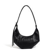 Borsa a mano e borsetta da donna in vera pelle, nera.