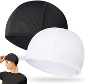 Cappuccio per Bicicletta - Copricapo per Motocicletta - Cappuccio Sportivo - Cappello Estivo - Misura del Cervello 52 cm - Copricapo in Pelle