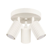 Plafoniera moderna beige tonda Ø20 orientabile 3xGU10 GRAVIO