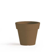 Vaso moderno di design Ø80 H70 in polimero bronzo resistente per interno ed esterno - Made in Italy - Monacis