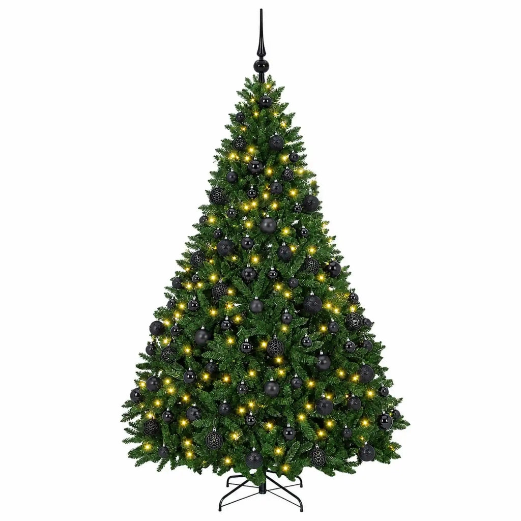 Albero di Natale artificiale verde medio con palline 180 cm 3466471