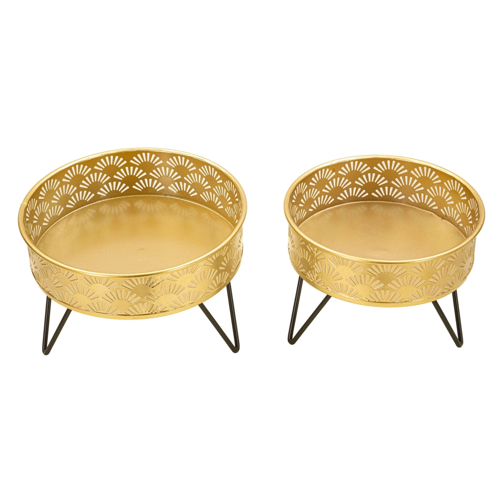 MaeHon, Vaso set 2 Vasi, Portavasi Rimovibili, oro