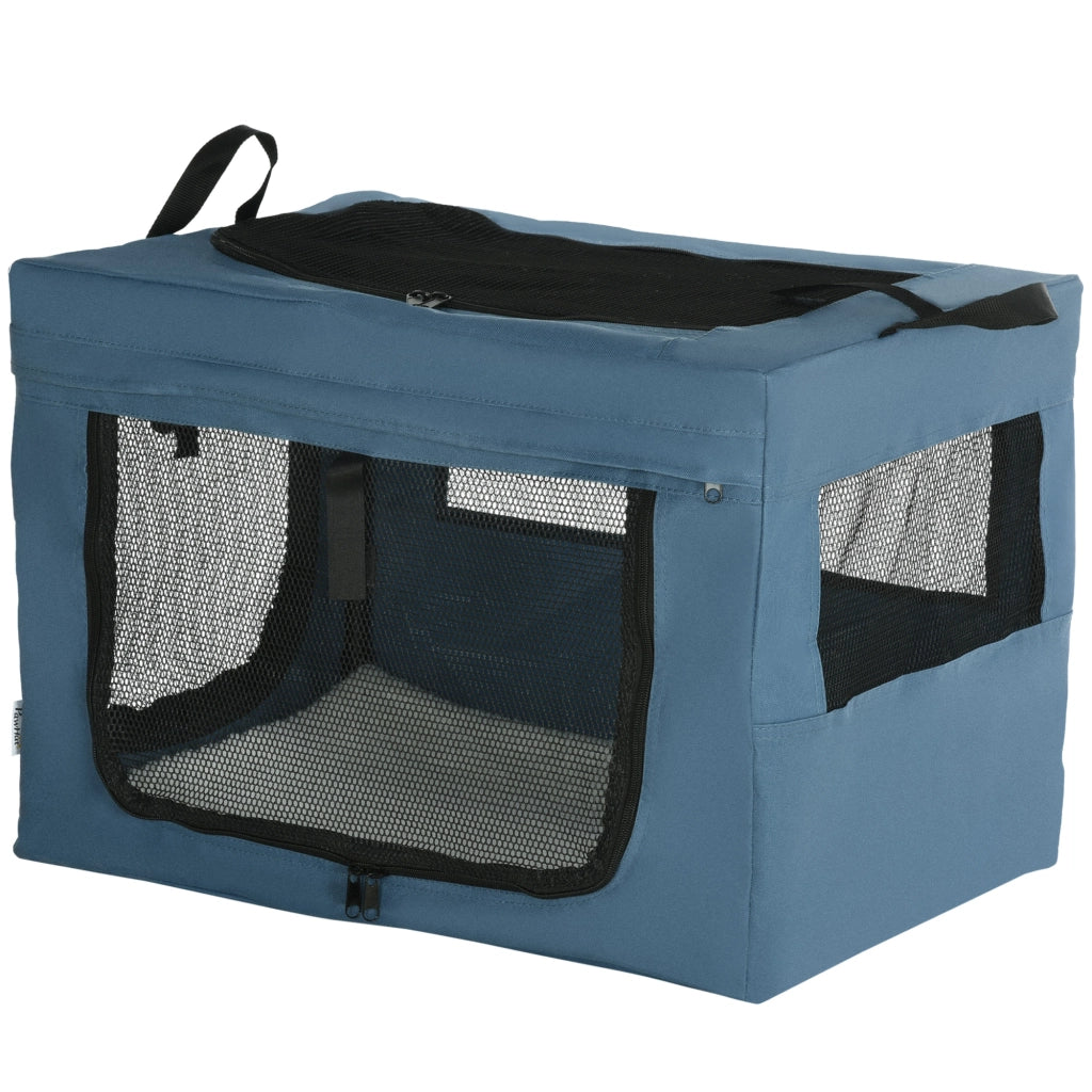 Trasportino per Cani e Gatti ¨C zephmum ¨C 60x42x42cm Blu