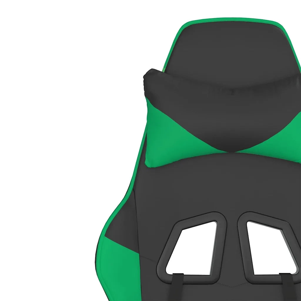 Sedia da Gaming Nera e Verde in Similpelle 3143644