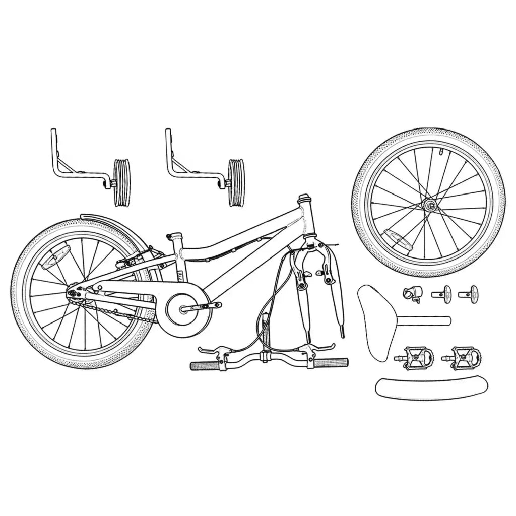 Bicicletta per Bambini 14 Pollici per bambini da 3 a 5 anni 42009401