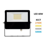 FARO PROIETTORE PER ESTERNO A LED 40W SWITCH 4CCT NERO SKY BENEITO