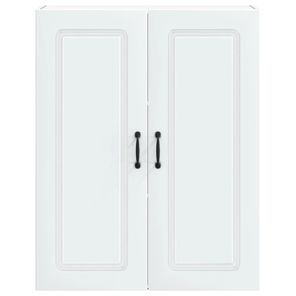 Mobile da cucina rettangolare moderno 80 x 31 x 100 cm con ampio spazio contenitivo in legno composito bianco 02_0053823