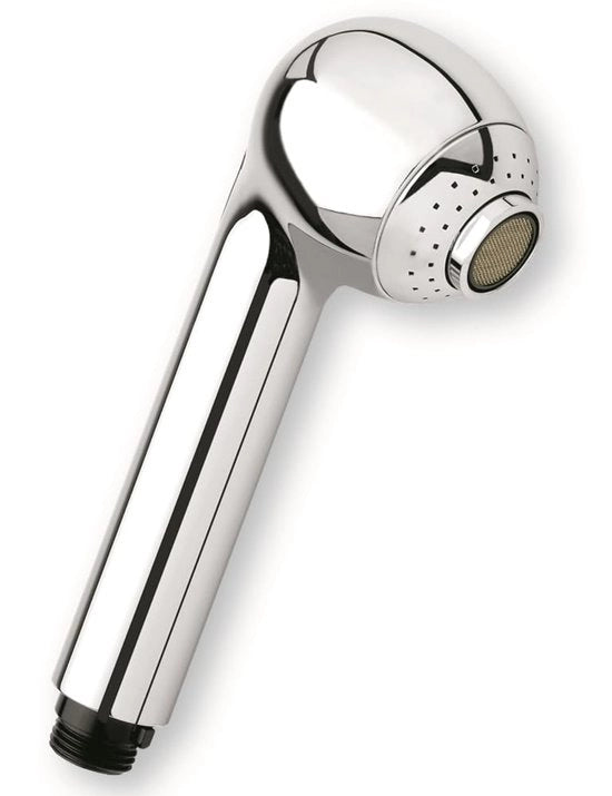 Cabina doccia 38100012 | Doccia manuale estraibile sostitutiva per rubinetto universale G 1/2, rubinetto doccia estraibile, doccia manuale per cucina con pulsante a risparmio d'acqua a doppia funzione, finitura cromata.
