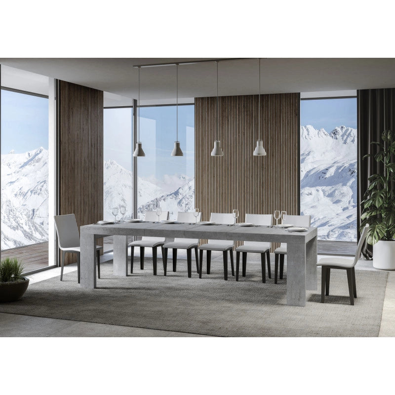 Tavolo allungabile 180/440x90 cm Roxell Premium - Cemento