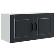 Pensile da cucina | Armadietto a muro PORTO Nero 80 x 31 x 40 cm Legno multistrato