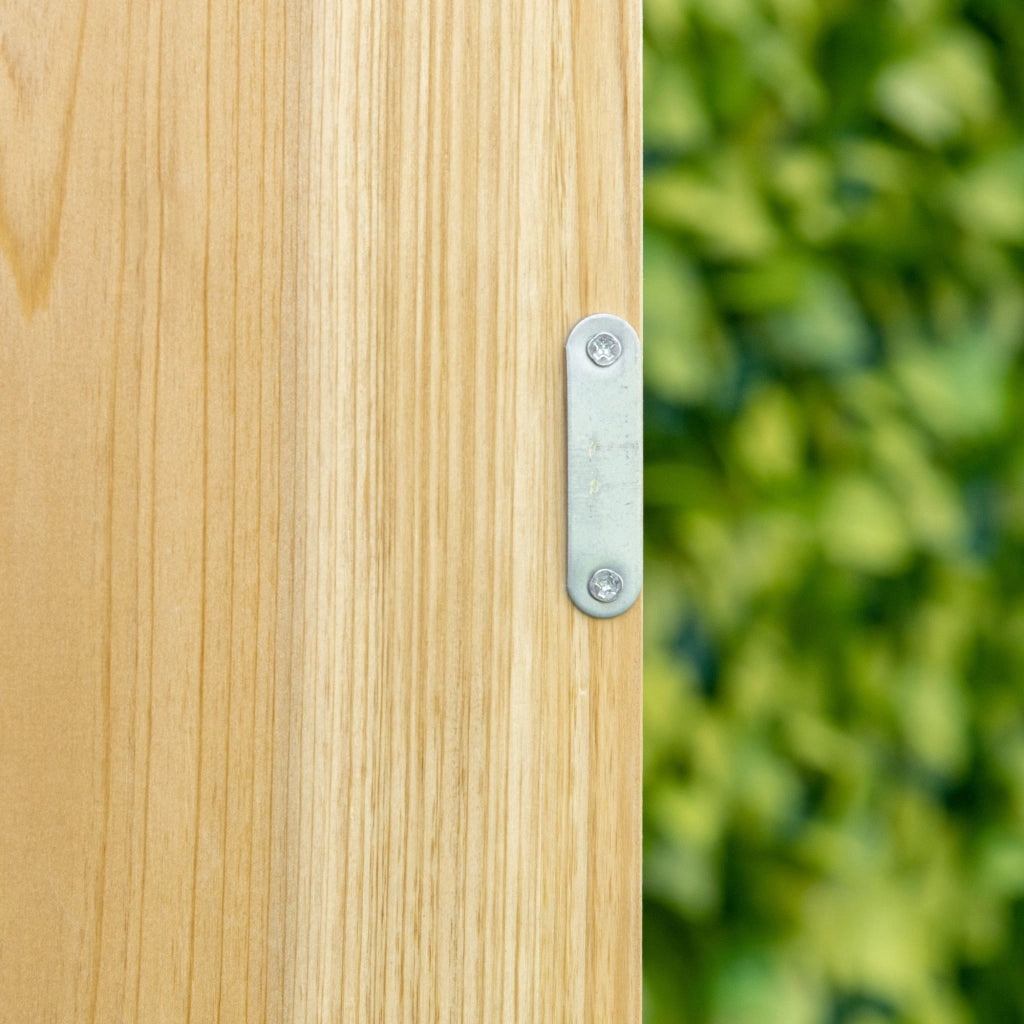 Armadio da giardino ¨C zephmum ¨C legno massello metallo 80x45x92 cm