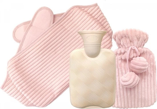 Borsa termica - 1 litro - Borsa termica a immersione - Borsa termica 3 in 1 - Calore fino a 6 ore - Morbido e confortevole - Banda termica per il ciclo - Allevia il dolore per collo, schiena, ginocchia