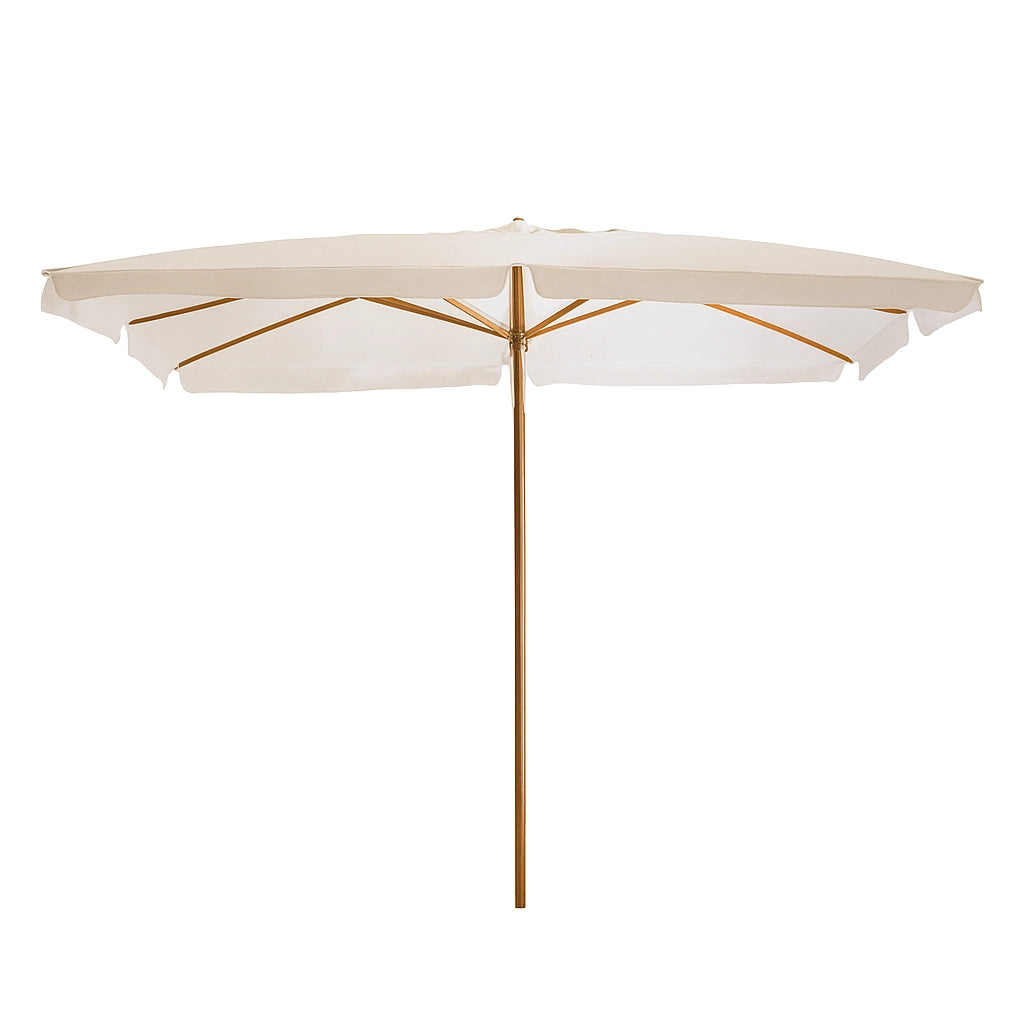 Ombrellone da Giardino 3x4 m in Legno con Palo diam. 48 mm per Bordo Piscina